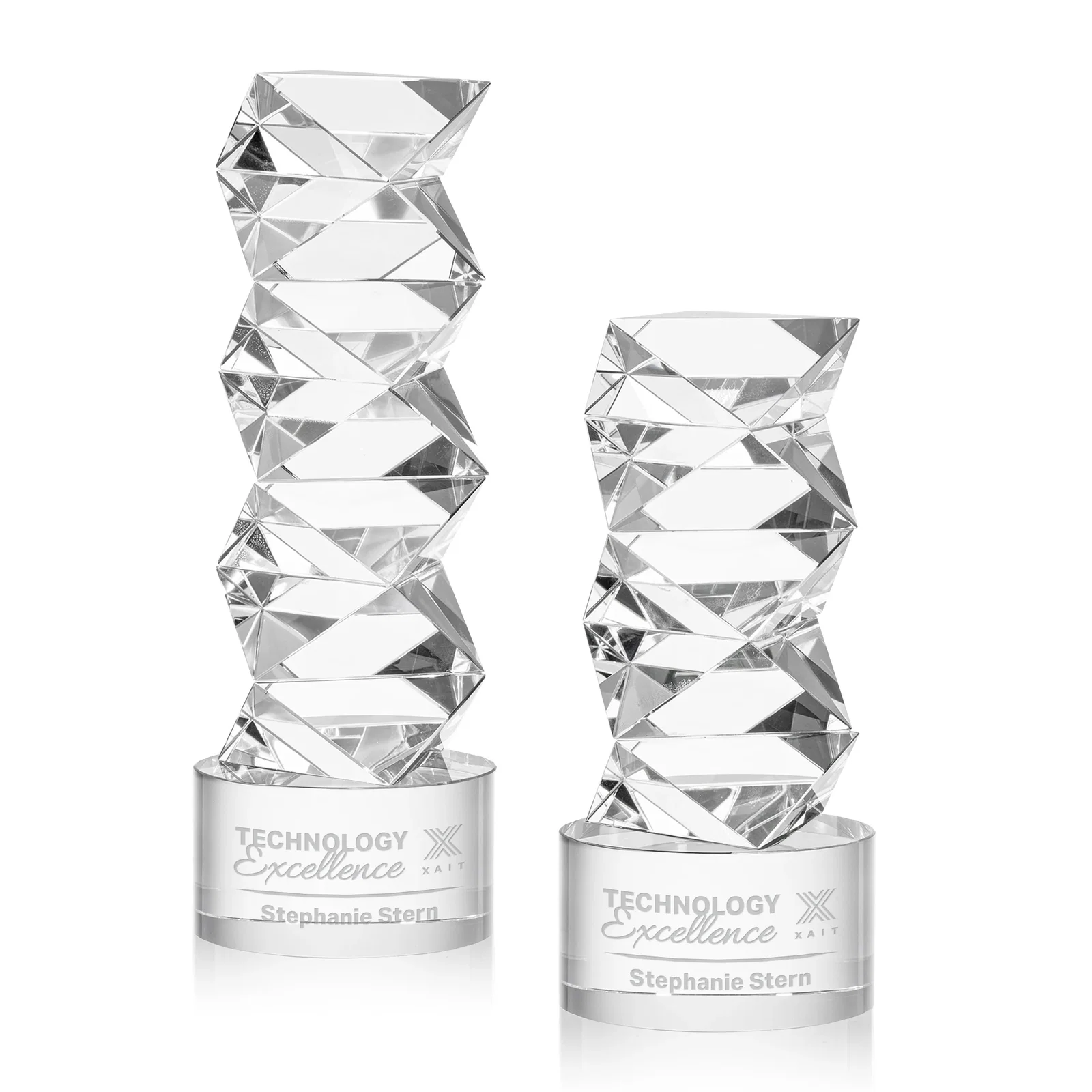 Custom Optical Crystal Tower Award, awards for employee recognition