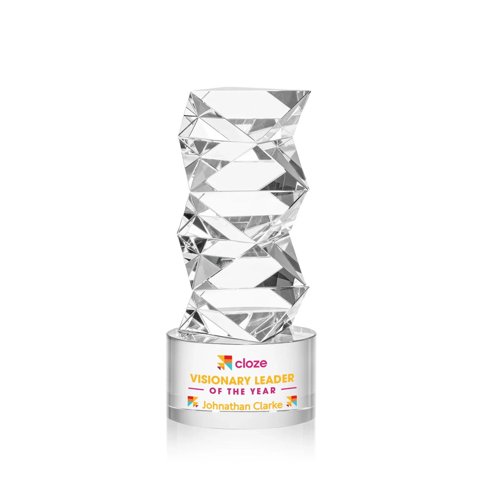 Personalized Optical Crystal Tower Award, awards for corporate award ceremonies