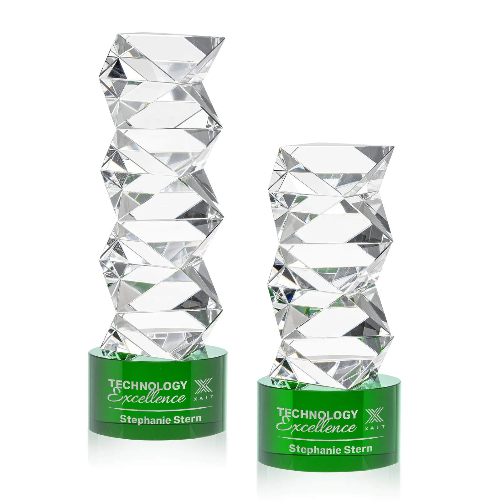 Custom Optical Crystal Tower Award, awards for sales achievement awards