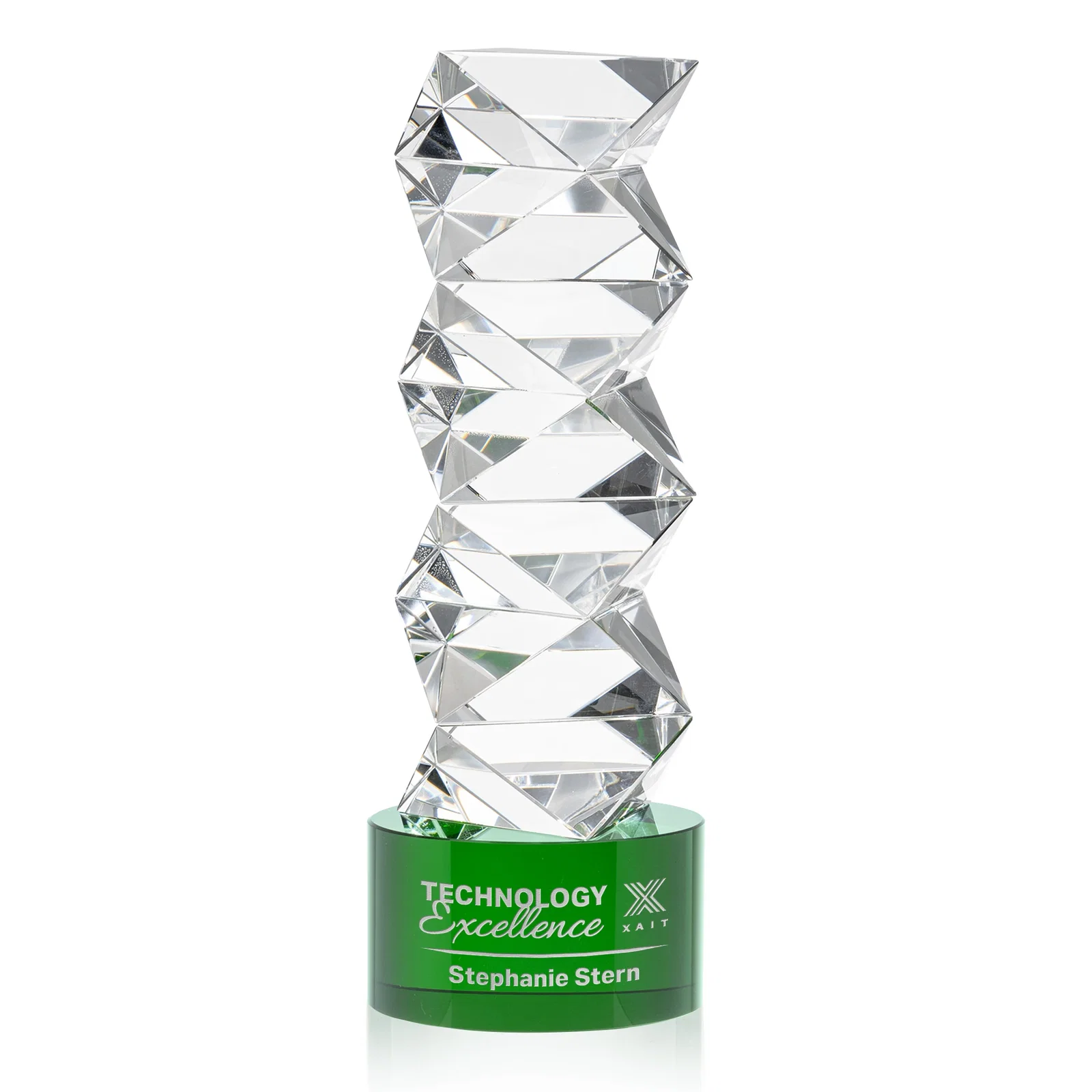 Custom Optical Crystal Tower Award, awards for team milestone celebrations