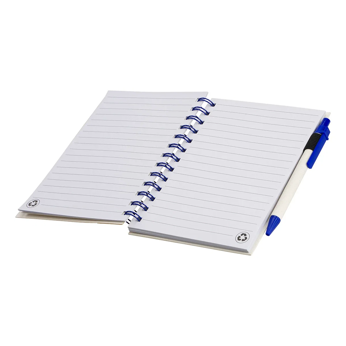 Close-up of the pen included with the Camber Spiral Notebook