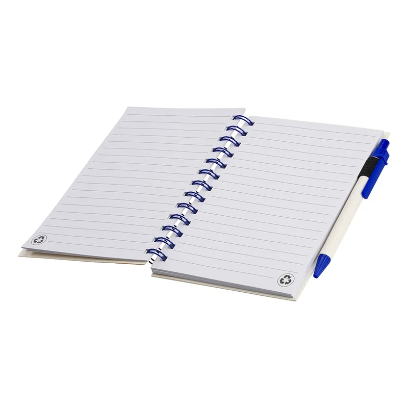 Close-up of the pen included with the Camber Spiral Notebook