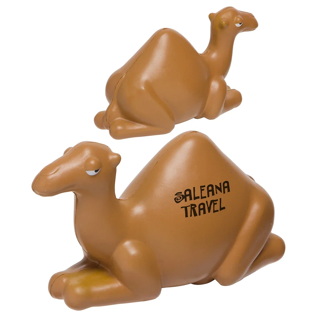 Camel shaped polyurethane stress reliever, 4-5/8 x 2-5/8 x 1-3/4 inches