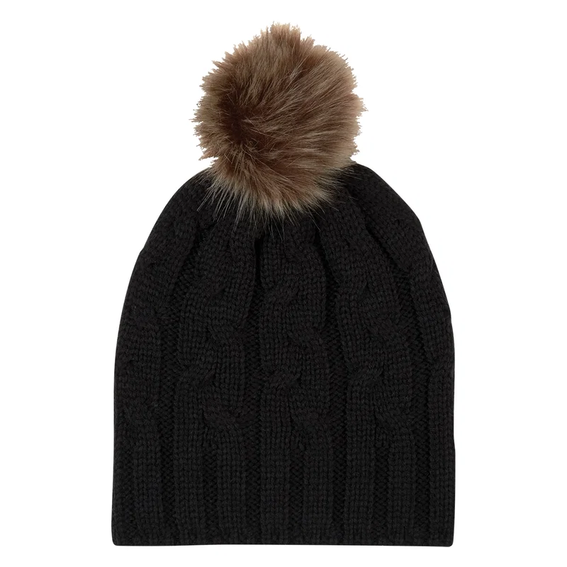 Cameron Cable Knit Pom Beanie — view 4