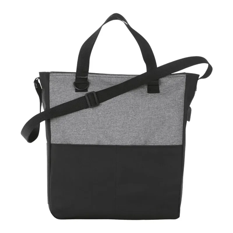 Custom Branded Cameron Convention Tote with USB Port — view 2