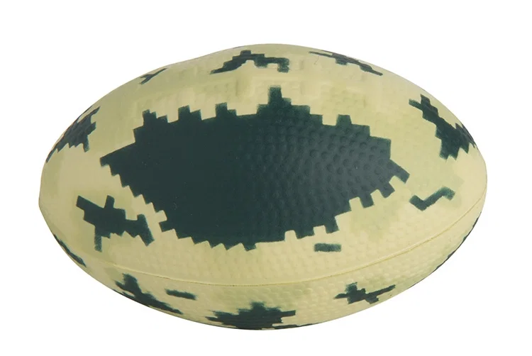 Digital Camo Football Stress Reliever — view 3