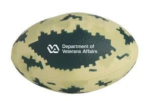 Digital Camo Football Stress Reliever