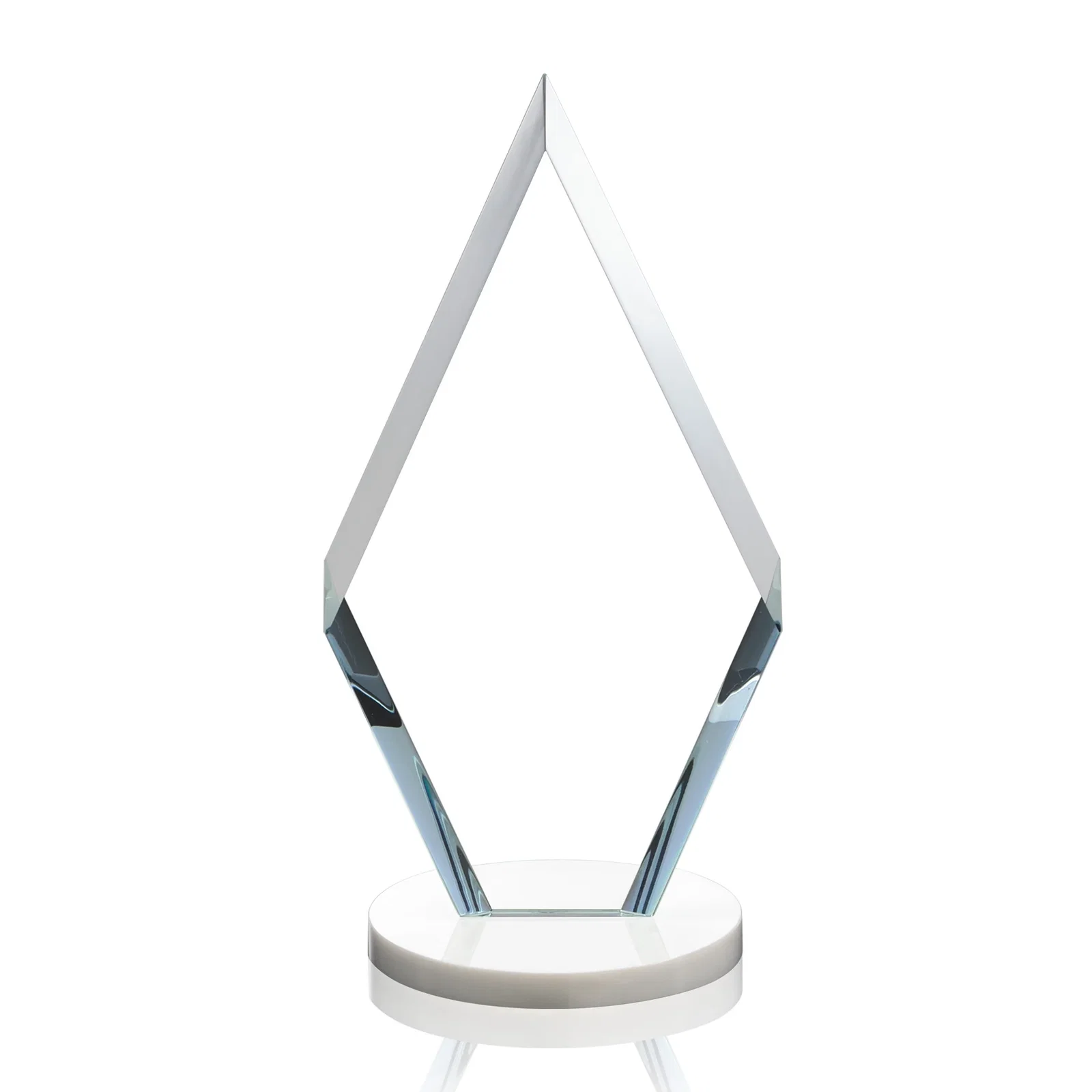 Personalized Starfire Crystal Diamond Award, Also in Rosewood Crystal, with your logo for sales achievement awards