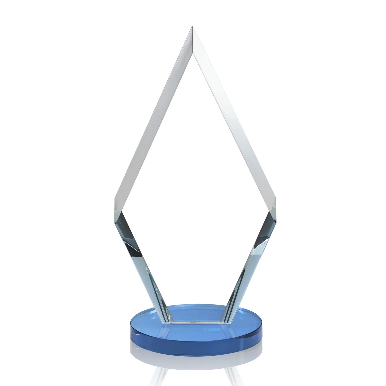 Personalized Starfire Crystal Diamond Award, Also in Rosewood Crystal, with your logo for donor appreciation