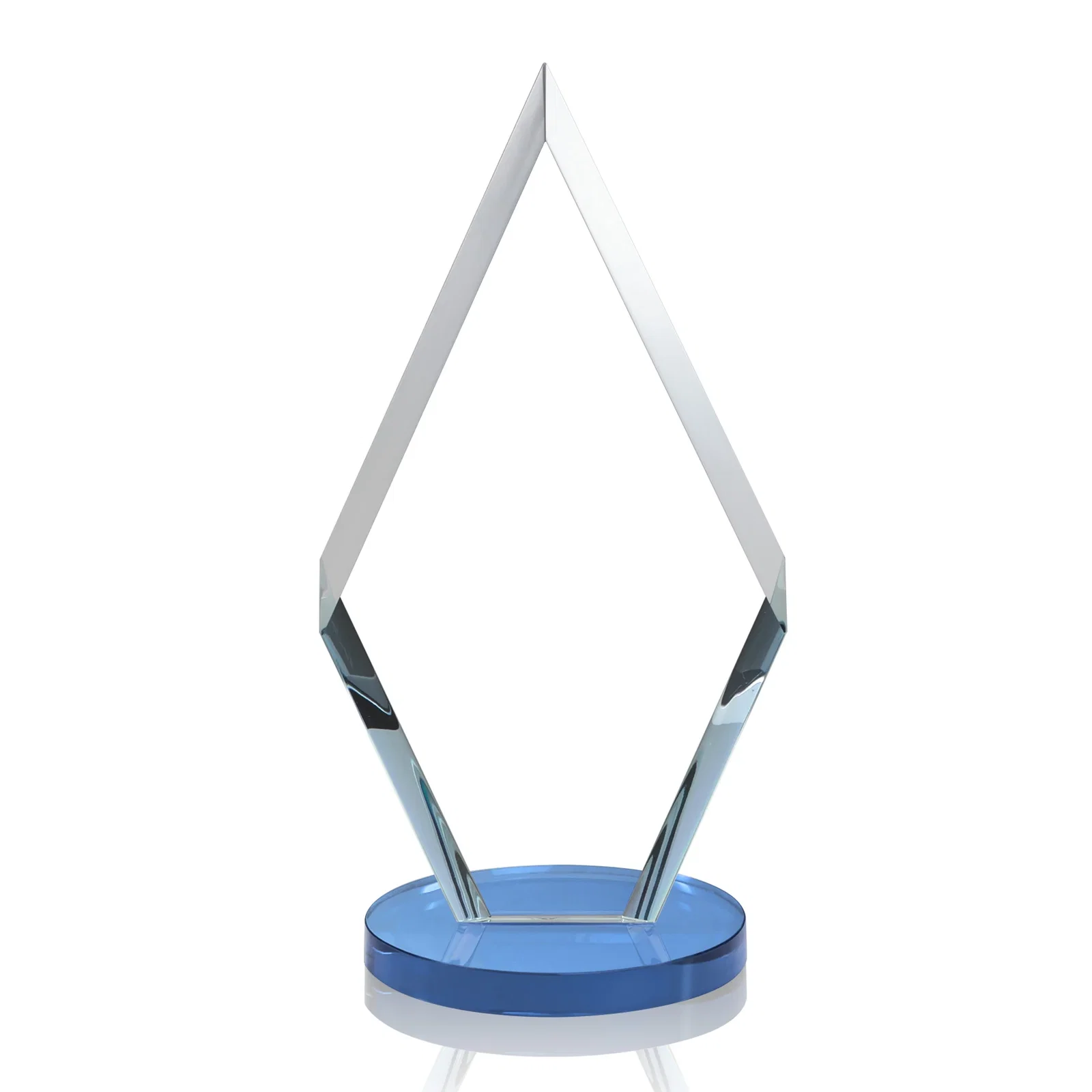 Personalized Starfire Crystal Diamond Award, Also in Rosewood Crystal, with your logo for graduation ceremonies