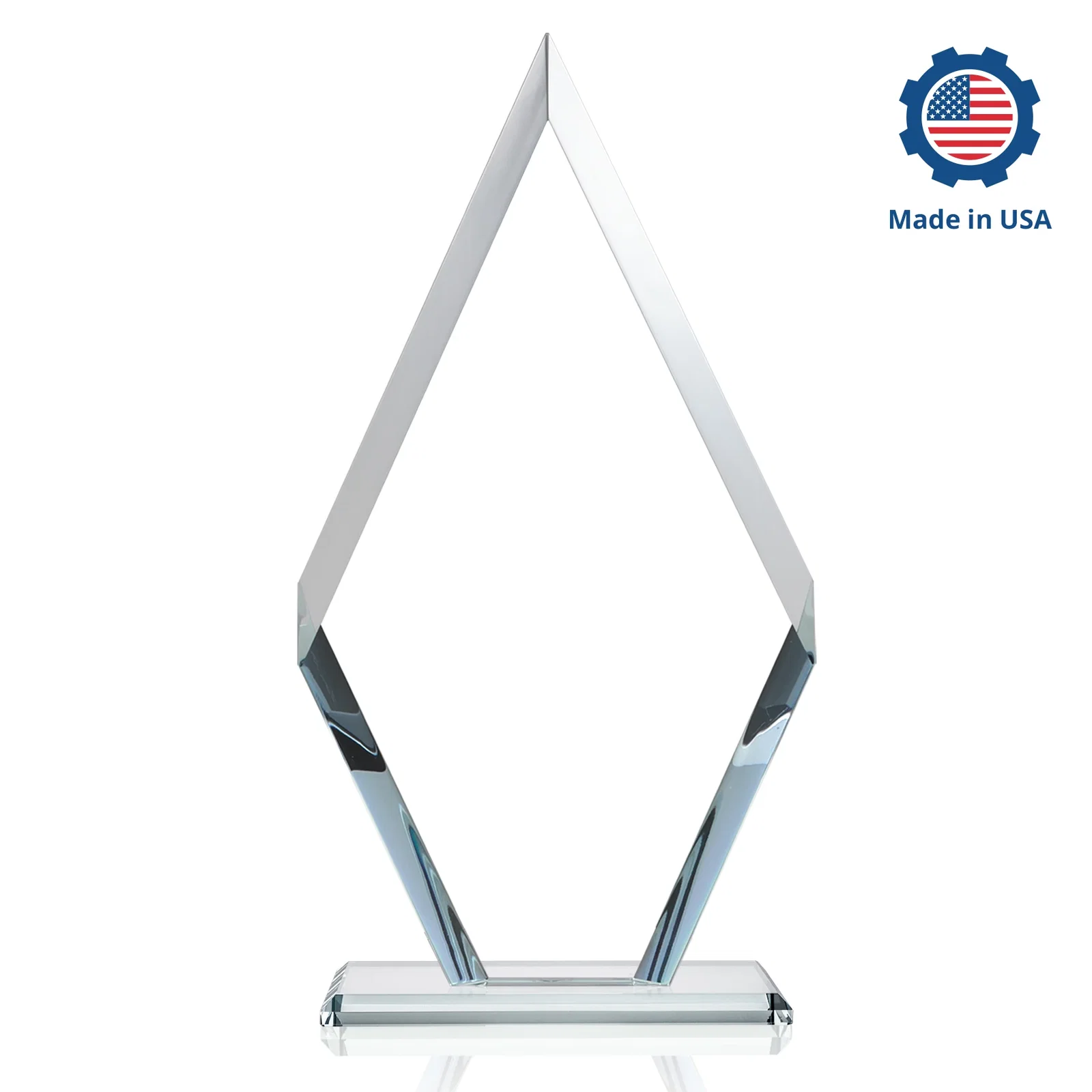 Promotional Starfire Crystal Diamond Award, Also in Rosewood Crystal, with your logo for corporate award ceremonies