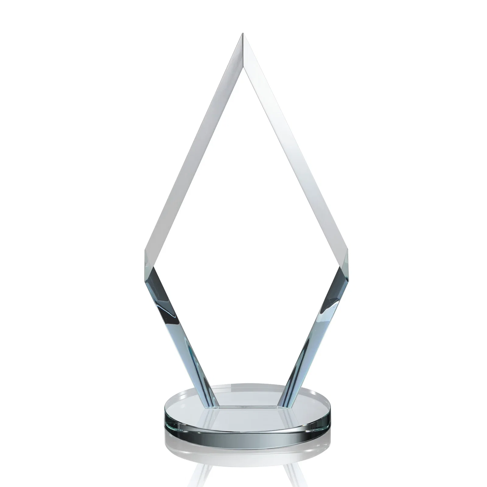 Custom engraved Starfire Crystal Diamond Award, Also in Rosewood Crystal for volunteer appreciation