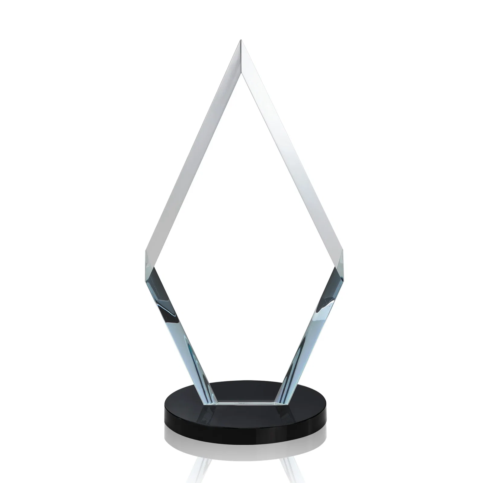 Custom Starfire Crystal Diamond Award, Also in Rosewood Crystal, with your logo for team milestone celebrations