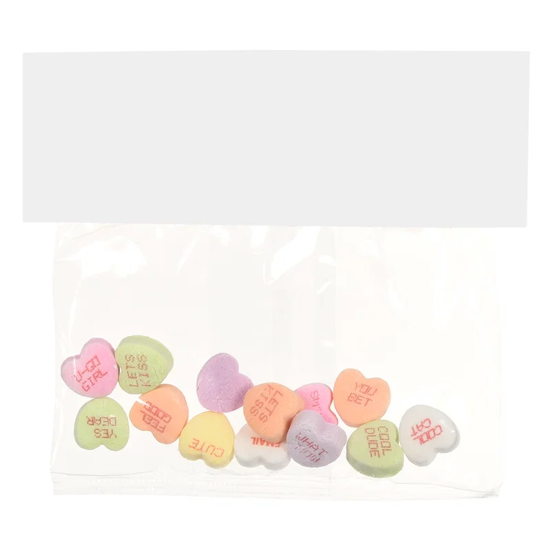 Candy Bag with Header Card and Conversation Hearts — view 3
