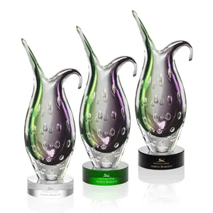 Glass Free Form Sculpture Award, 4.5 by 12.5 Inches