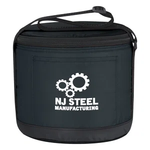 Custom Printed Cans-To-Go Round Cooler Bag