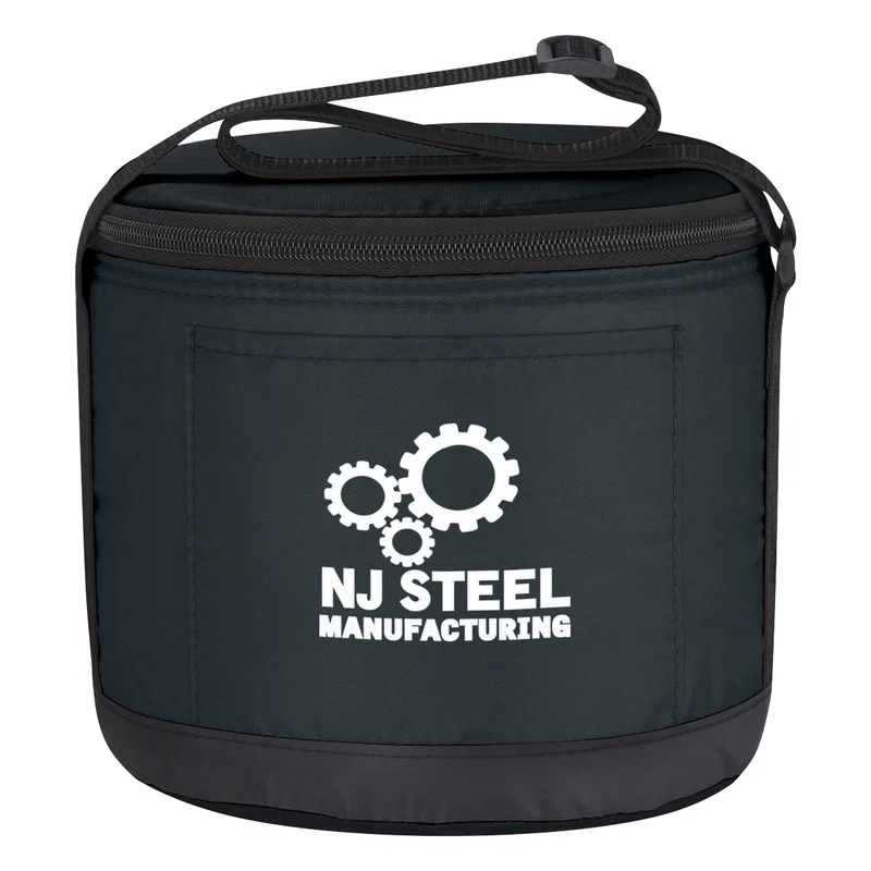 Custom Printed Cans-To-Go Round Cooler Bag