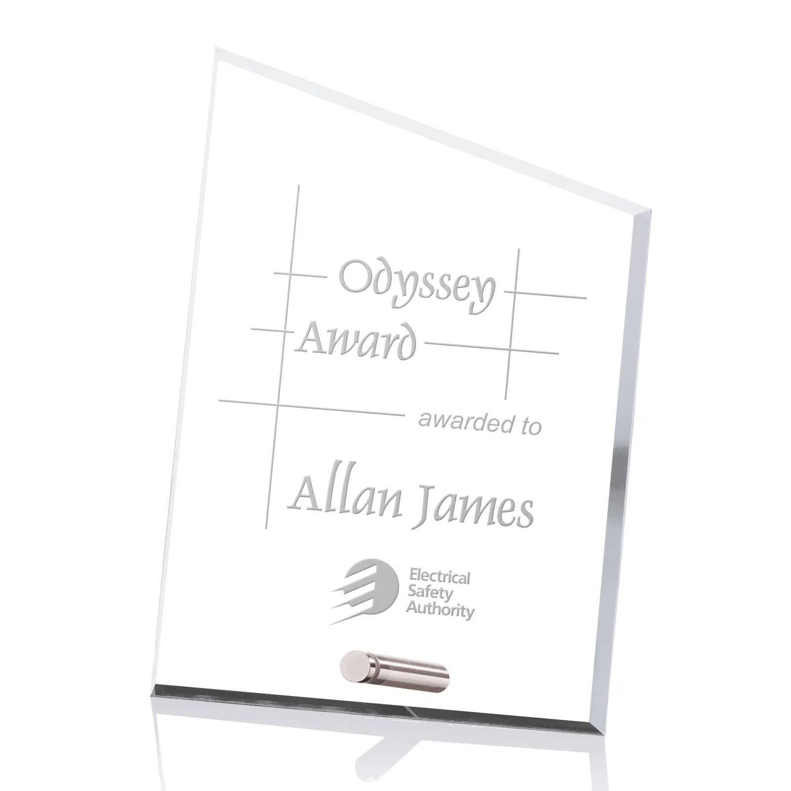 Personalized Starfire Crystal Summit Award in Clear, Gold, or Silver, awards for corporate award ceremonies