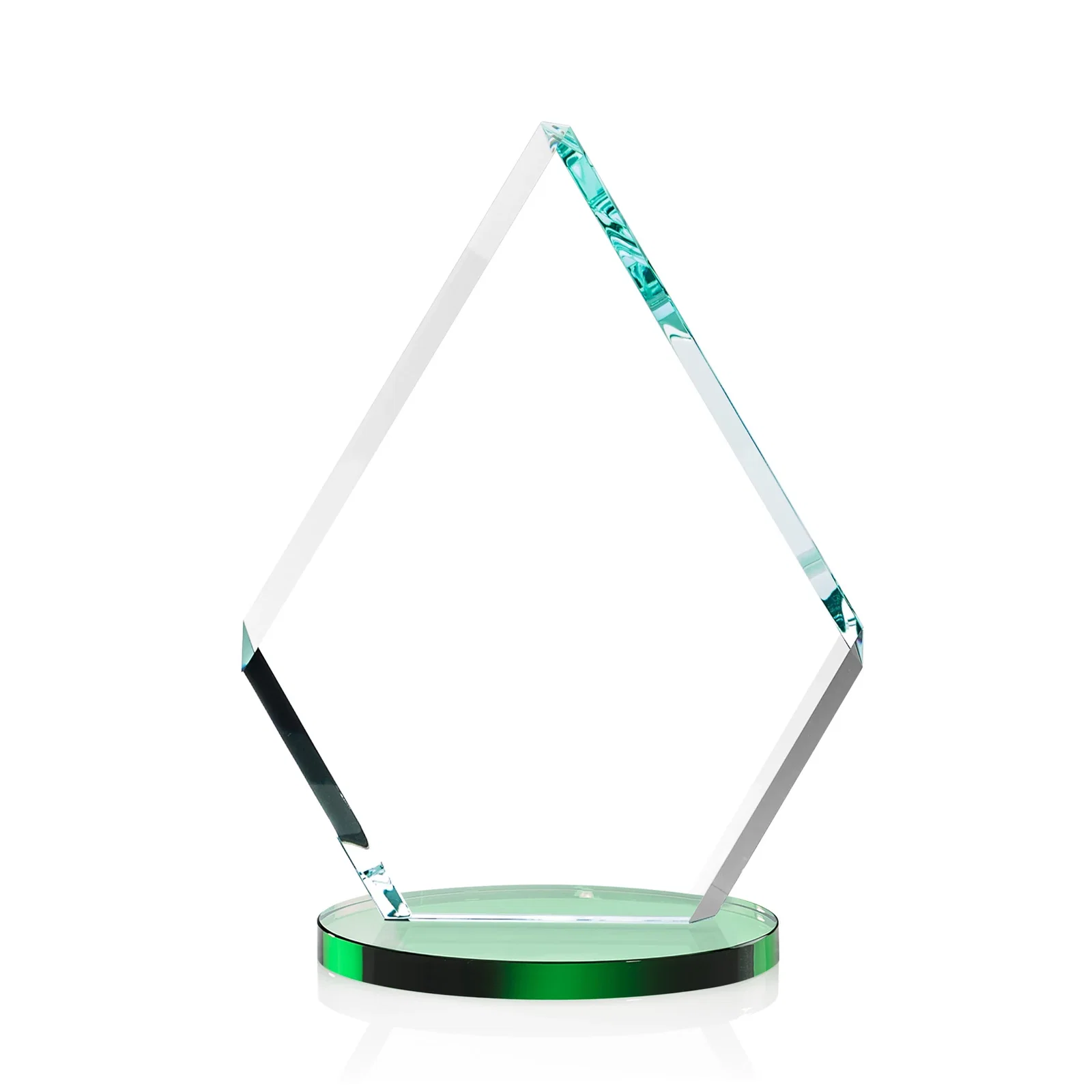 Custom Starfire Crystal Diamond Award on a Clear or Rosewood Base, with your logo for donor appreciation
