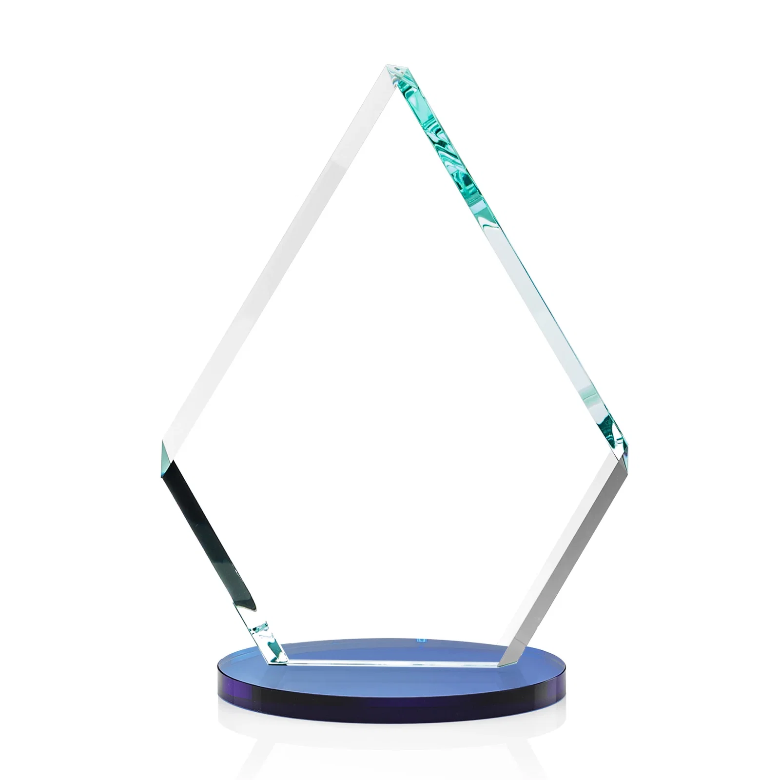 Custom Starfire Crystal Diamond Award on a Clear or Rosewood Base, with your logo for dealer and partner awards