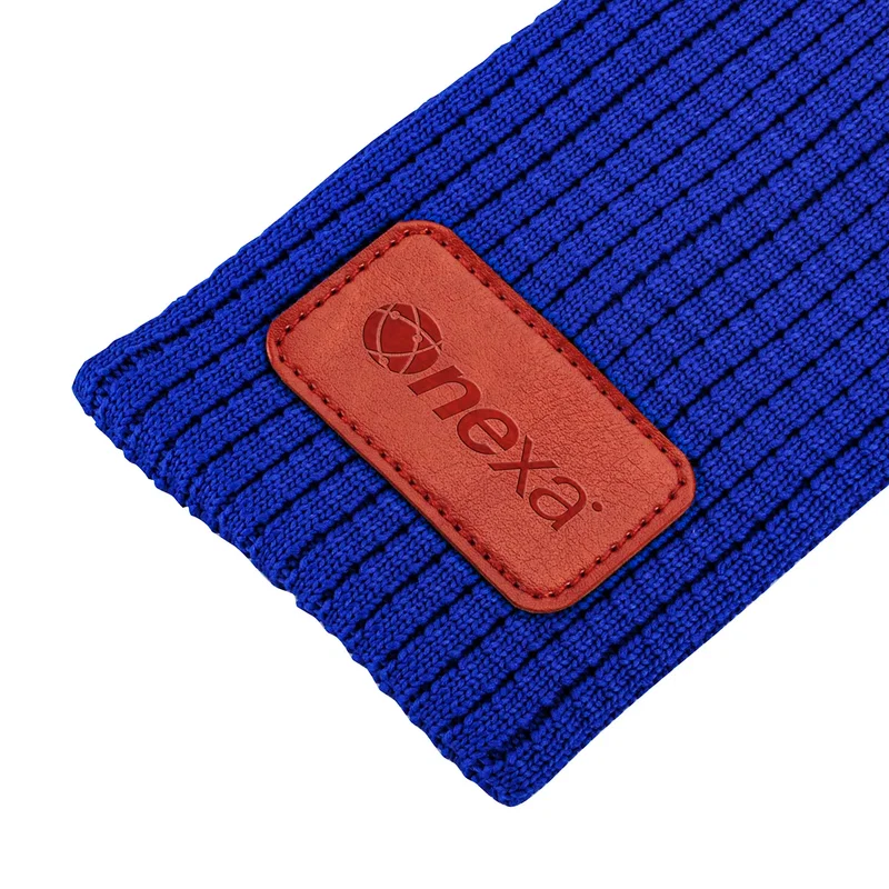 Close-up of the Capri Phone Pocket Style 1's branded imprint area