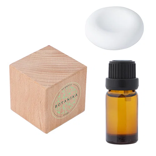 Custom branded Caprice gypsum stone aroma diffuser, front view of promotional aromatherapy diffuser