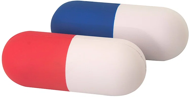 Custom Printed Capsule Stress Reliever — view 2