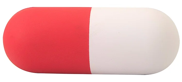 Custom Printed Capsule Stress Reliever — view 3