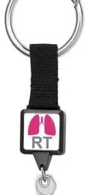 Carabiner Badge Holder With Vinyl Strap (Round & Square) — view 3