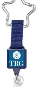 Carabiner Badge Holder With Vinyl Strap (Round & Square) — view 4