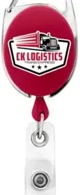 Carabiner Belt Clip ID Badge Reel (Bubble Design) — view 10
