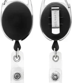 Carabiner Belt Clip ID Badge Reel (Bubble Design) — view 12