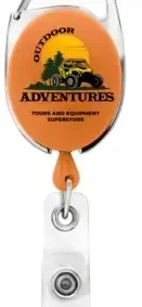 Carabiner Belt Clip ID Badge Reel (Bubble Design) — view 13