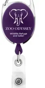 Carabiner Belt Clip ID Badge Reel (Bubble Design) — view 14