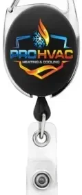Carabiner Belt Clip ID Badge Reel (Bubble Design) — view 4
