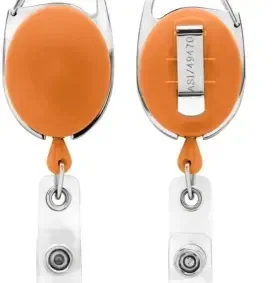 Carabiner Belt Clip ID Badge Reel (Bubble Design) — view 5