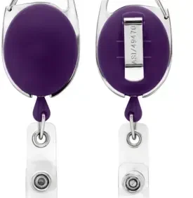 Carabiner Belt Clip ID Badge Reel (Bubble Design) — view 6