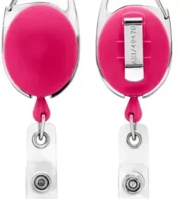 Carabiner Belt Clip ID Badge Reel (Bubble Design) — view 7