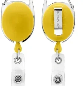 Carabiner Belt Clip ID Badge Reel (Bubble Design) — view 9