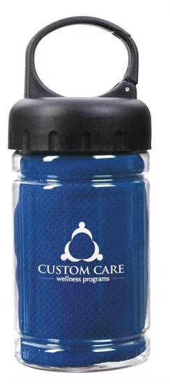 Carabiner Bottle with Cooling Towel