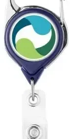 Carabiner ID Badge Reel with Belt Clip — view 3