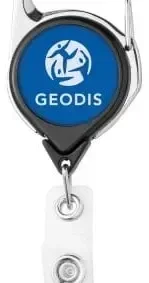 Carabiner ID Badge Reel with Belt Clip — view 4
