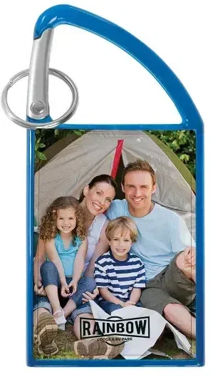 Carabiner Snap-In Photo Keytag — view 3