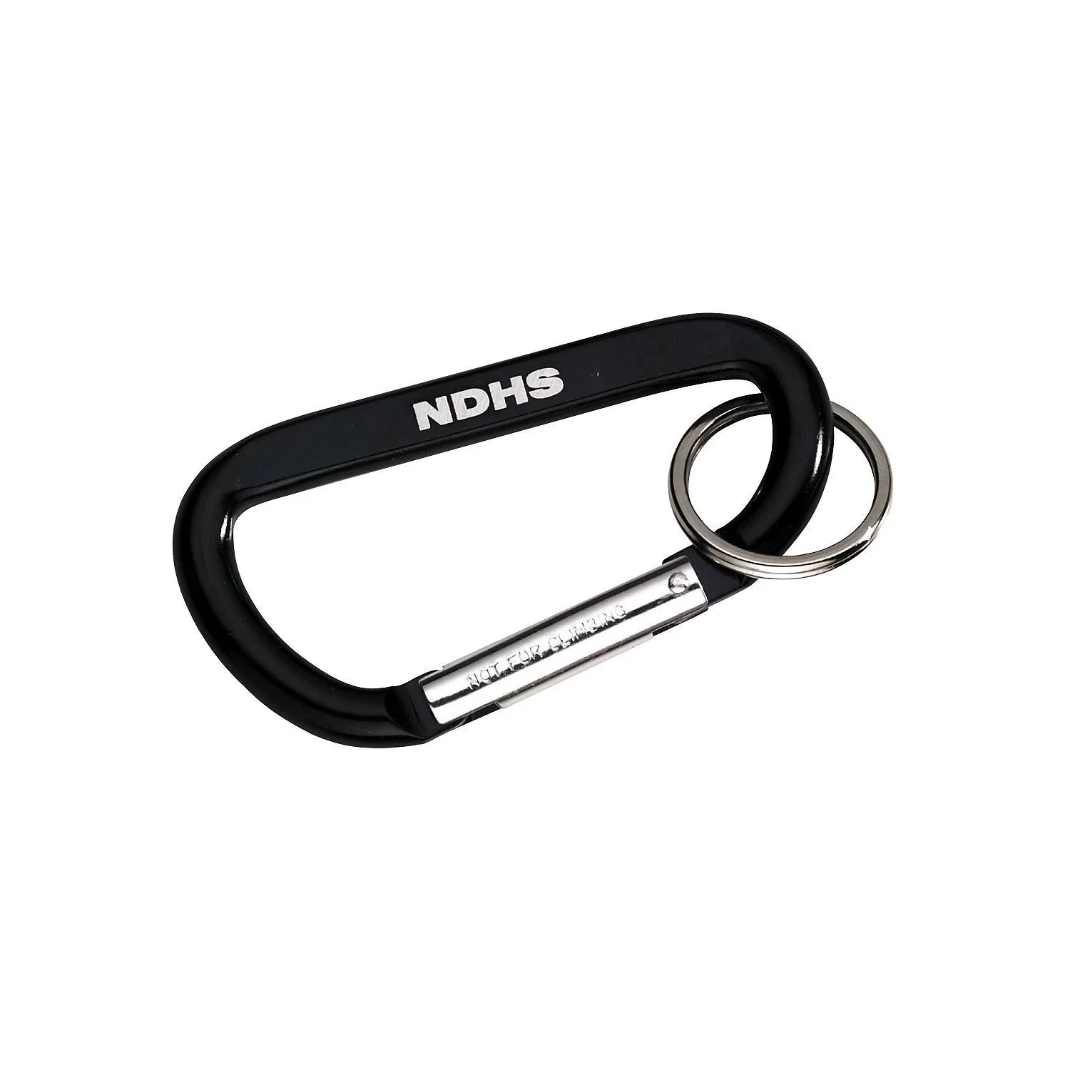 Carabiner with Ring — Black — view 4