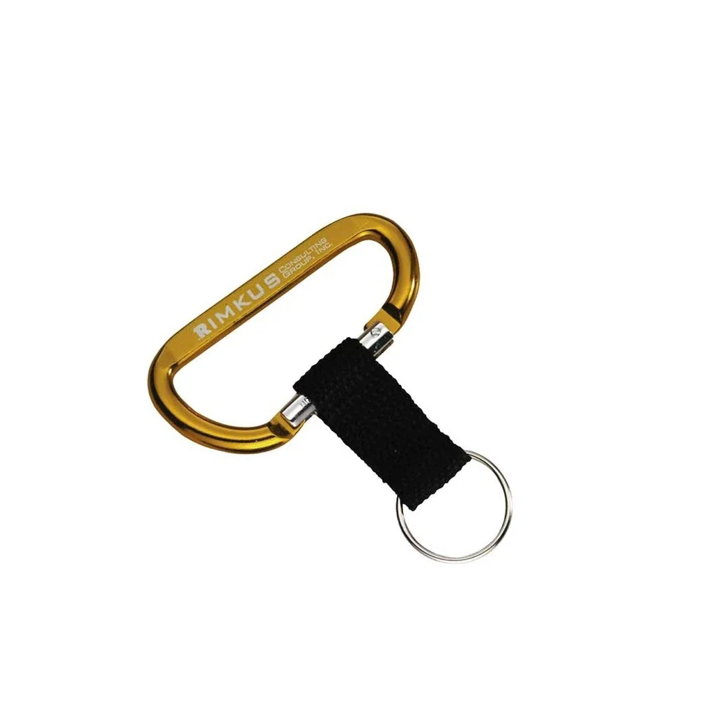 Customized Carabiner with Strap — Yellow — view 2