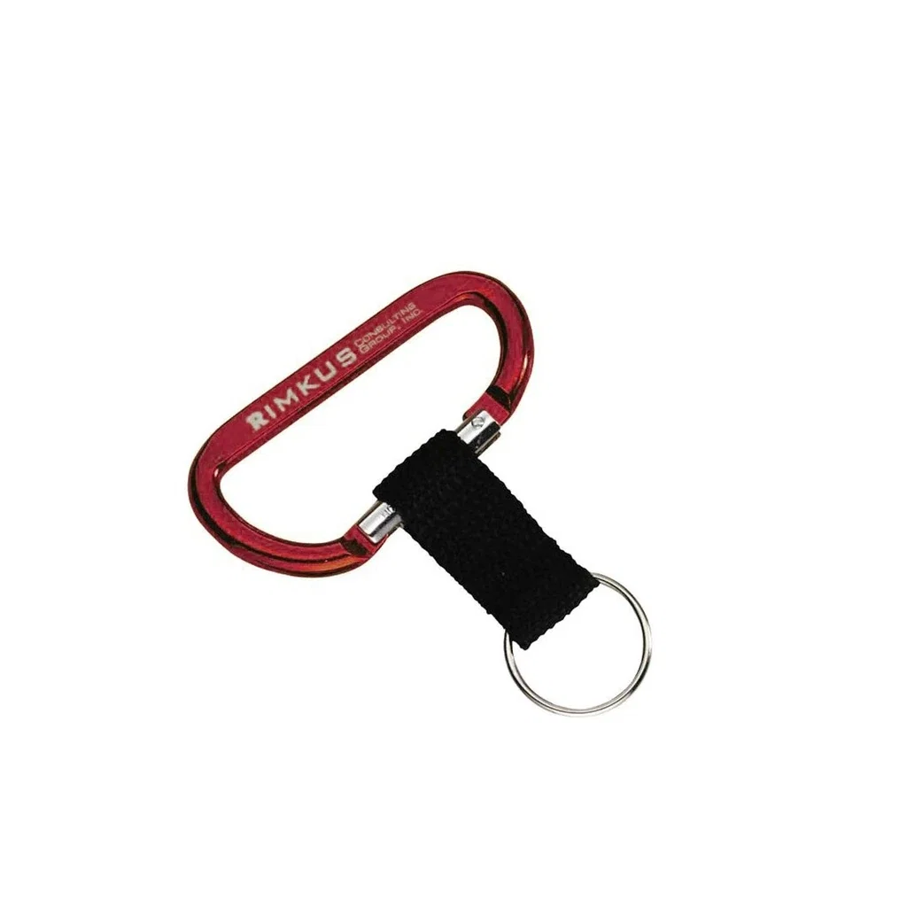 Customized Carabiner with Strap — Red — view 4