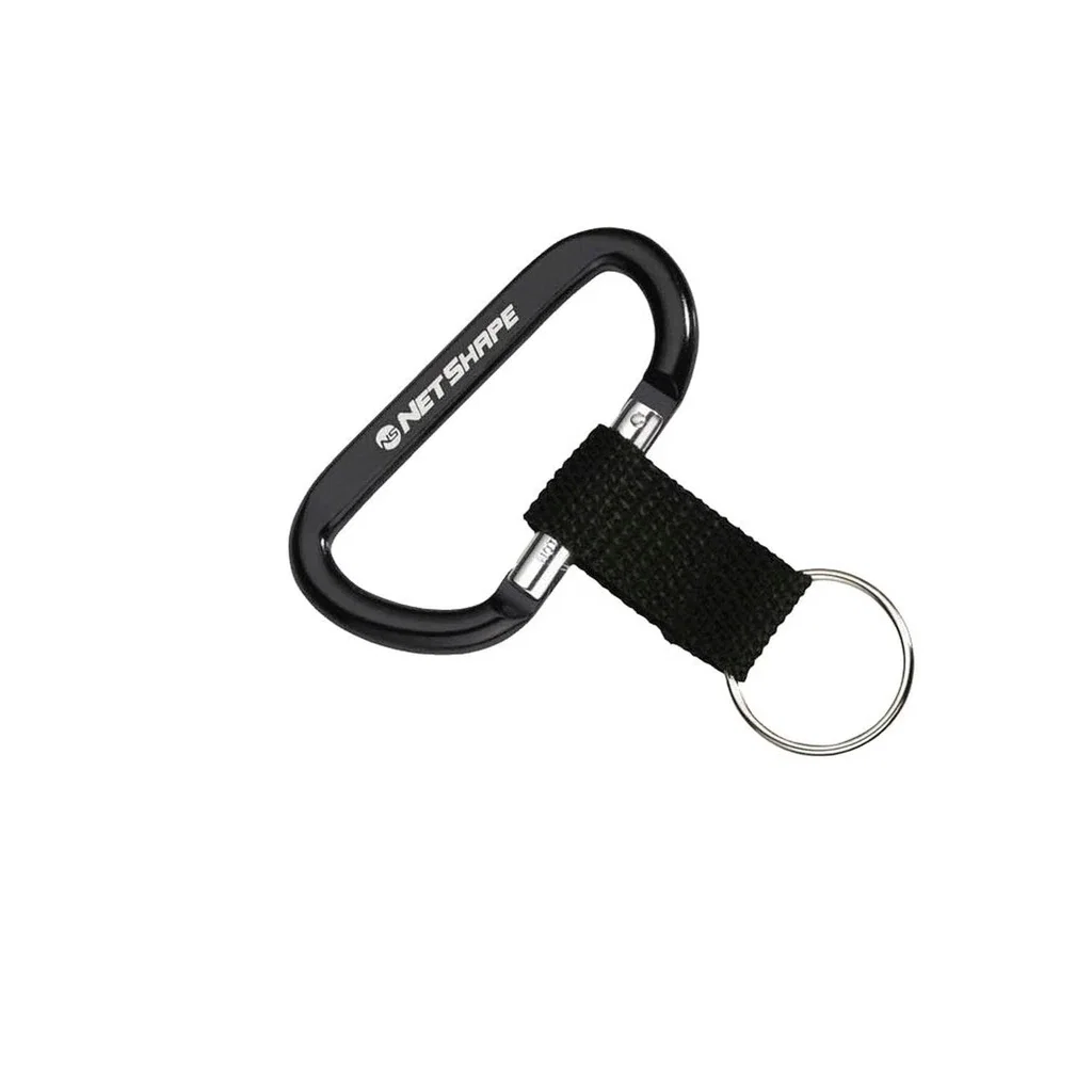 Customized Carabiner with Strap — Black — view 5