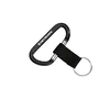 Customized Carabiner with Strap in Black