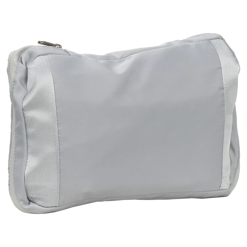 Side profile of the Caravan Travel Tote showing the zippered compartments