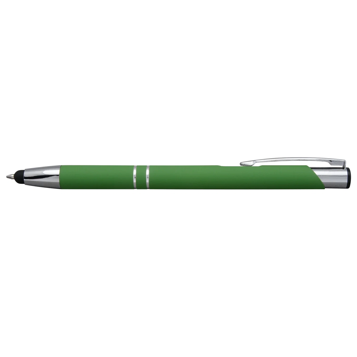 Cardoza Laser-Engraved Stylus Pen. Dual-function ballpoint and stylus pen with laser-engraved logo for tech companies, view 3